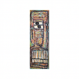 Four Eyed Brute - 60"x24"x2” Mixed Media