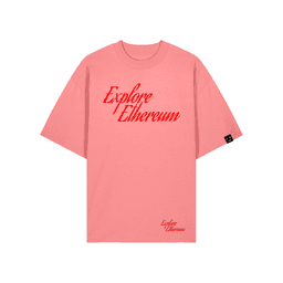 Explore Ethereum T-Shirt: Pink