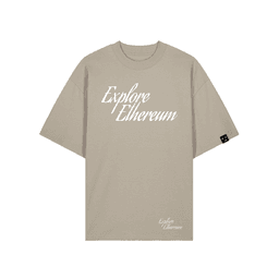 Explore Ethereum T-Shirt: Stone