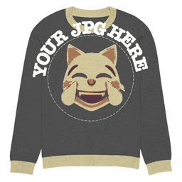 Knitted crew neck sweater