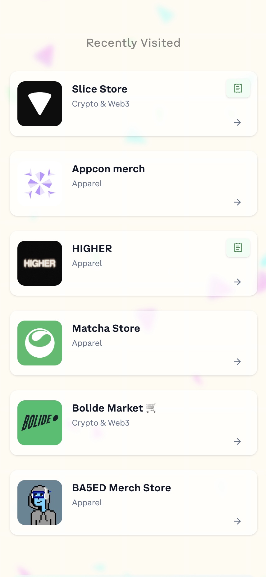 Slice Shops - Farcaster Mini Apps screenshot